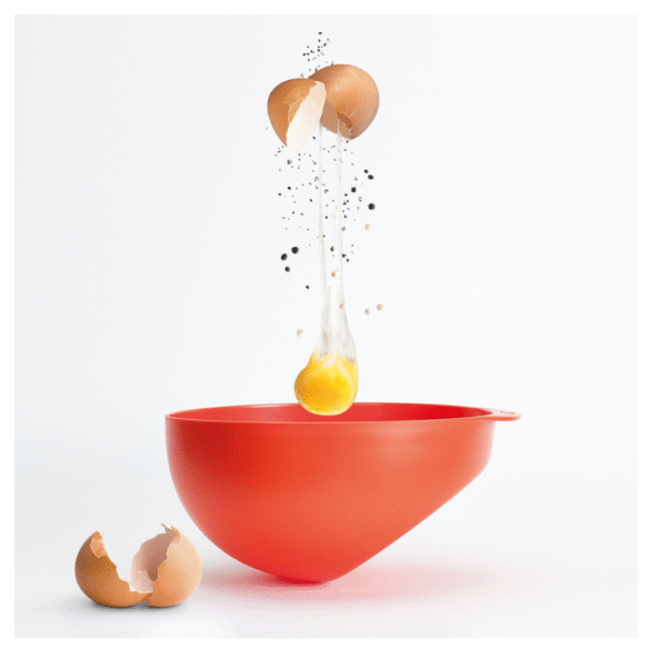 Joseph Joseph M-Cuisine Microwave Omlette Bowl - Stone/Orange - Image 3