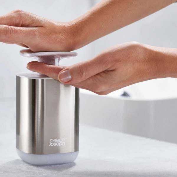 Joseph Joseph Presto Steel Soap Dispenser - White - Image 4