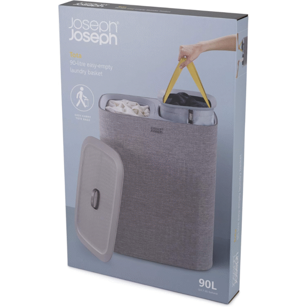 Joseph Joseph Tota 90L Laundry Basket[Grey] - Image 5
