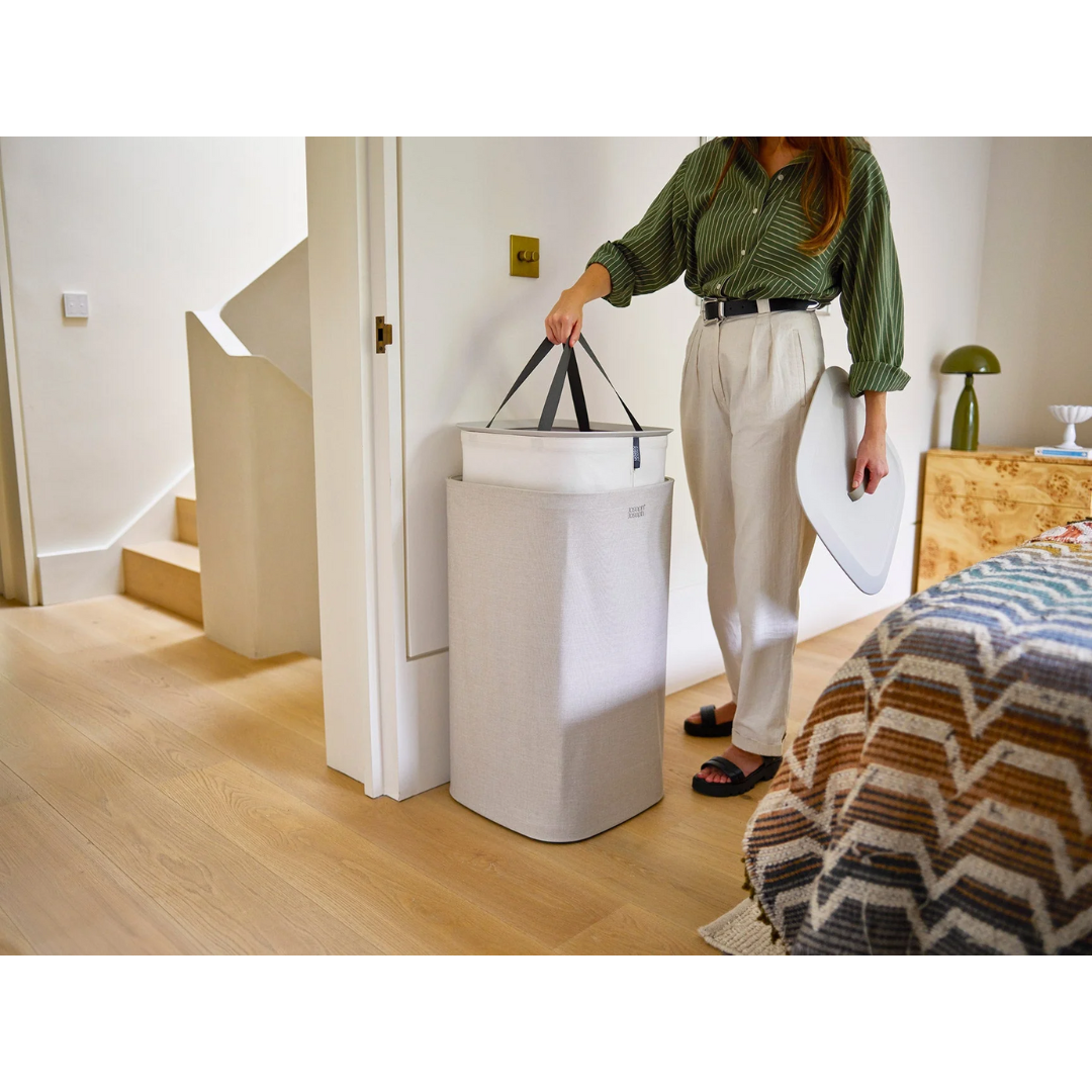 Joseph Joseph Tota One 60L Laundry Basket Ecru - Image 2