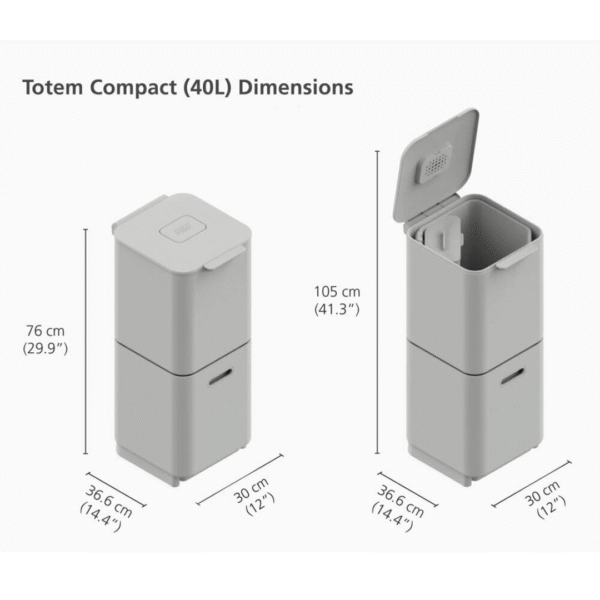 Joseph Joseph Totem Max 60-litre Waste Separation Unit - Graphite - Image 4