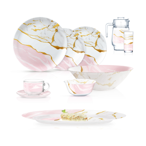 Luminarc Simply Melbastone 46-Piece Dinner Set