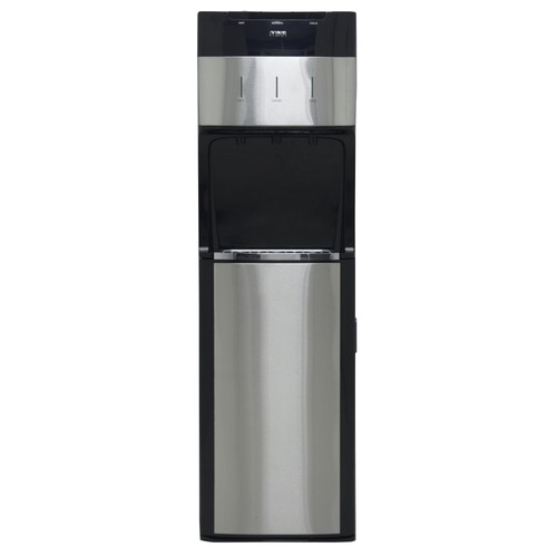 MIKA Water Dispenser, Floor Standing Bottom Load, Stainless Steel Black