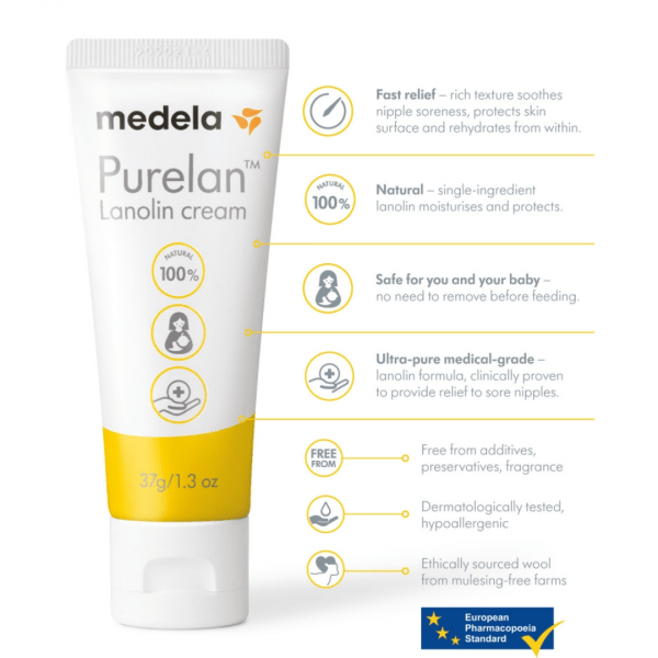 Medela Purelan Lanolin Nipple Cream 37g - Image 2