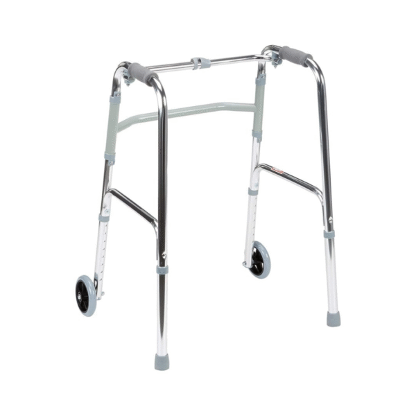 Mobi-Aid Walker Frame With wheels Height Adjustable and Foldable - Image 6