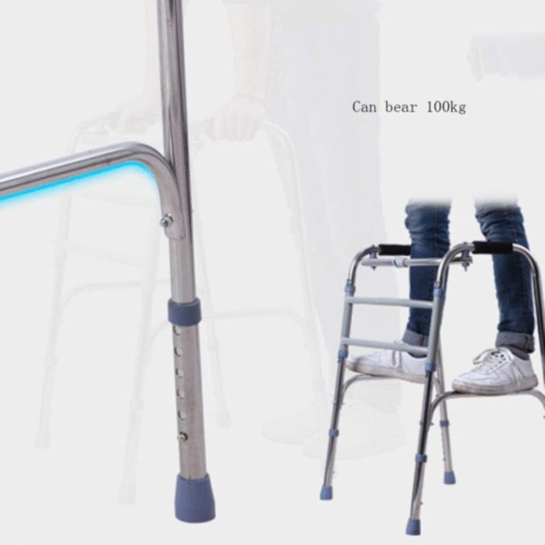 Mobi-Aid Walker frame Without Wheels Height Adjustable and Foldable - Image 3