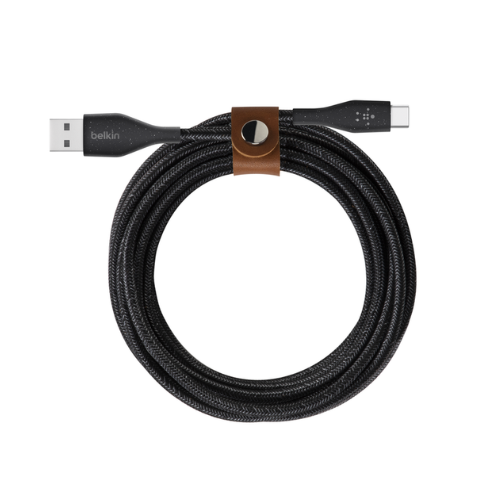 BELKIN CABLE DURATEK PLUS USB-C to USB-A WITH STRAP 1m - WHITE F2CU069BT04-WHT