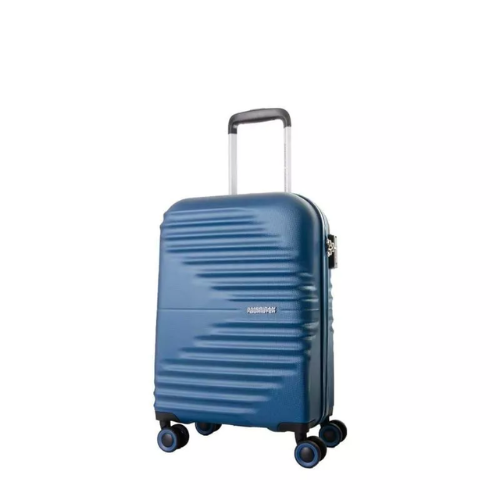AMERICAN TOURISTER TWIST WAVES SET B 55CM DARK NAVY