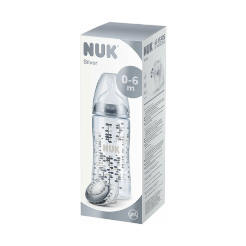 Nuk Limited Edition Bottle Silver 300ML + Soother 10216167
