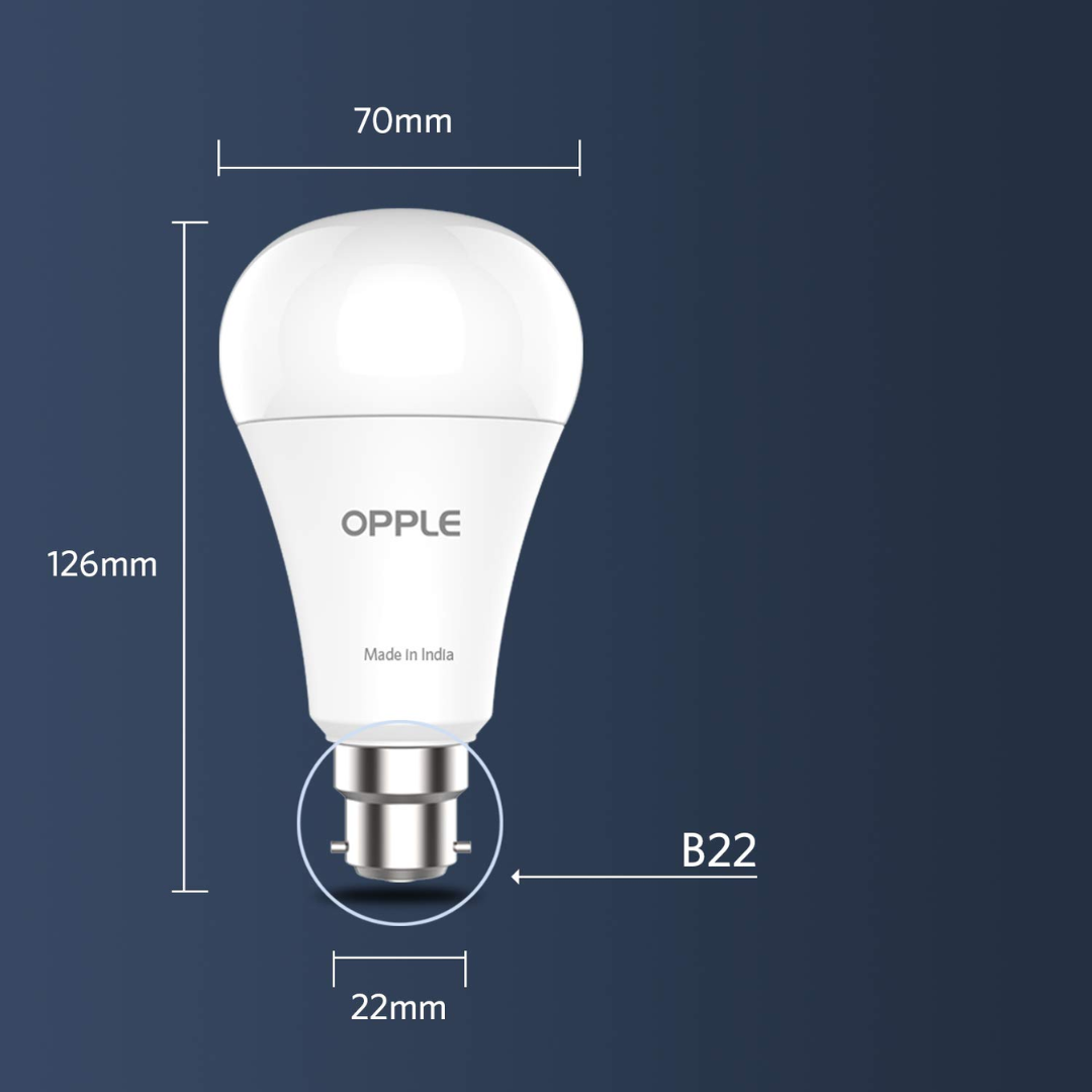 Opple E1 A55 LED Bulb 5W Daylight (6500K), B22 Pin Base V7 Series - Image 3