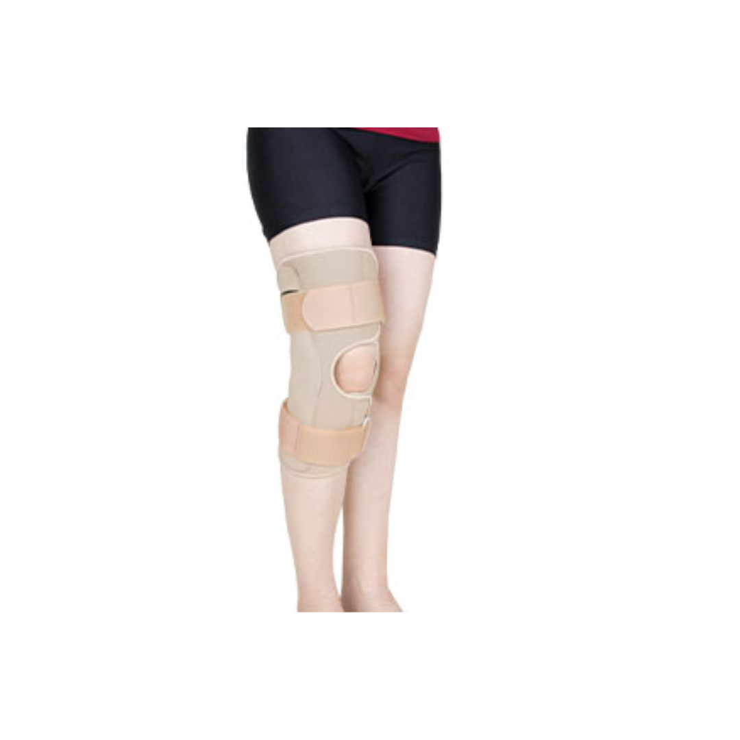 Original Ortho - Hinged ROM knee brace immobilizer with Adjustable Locking Side.