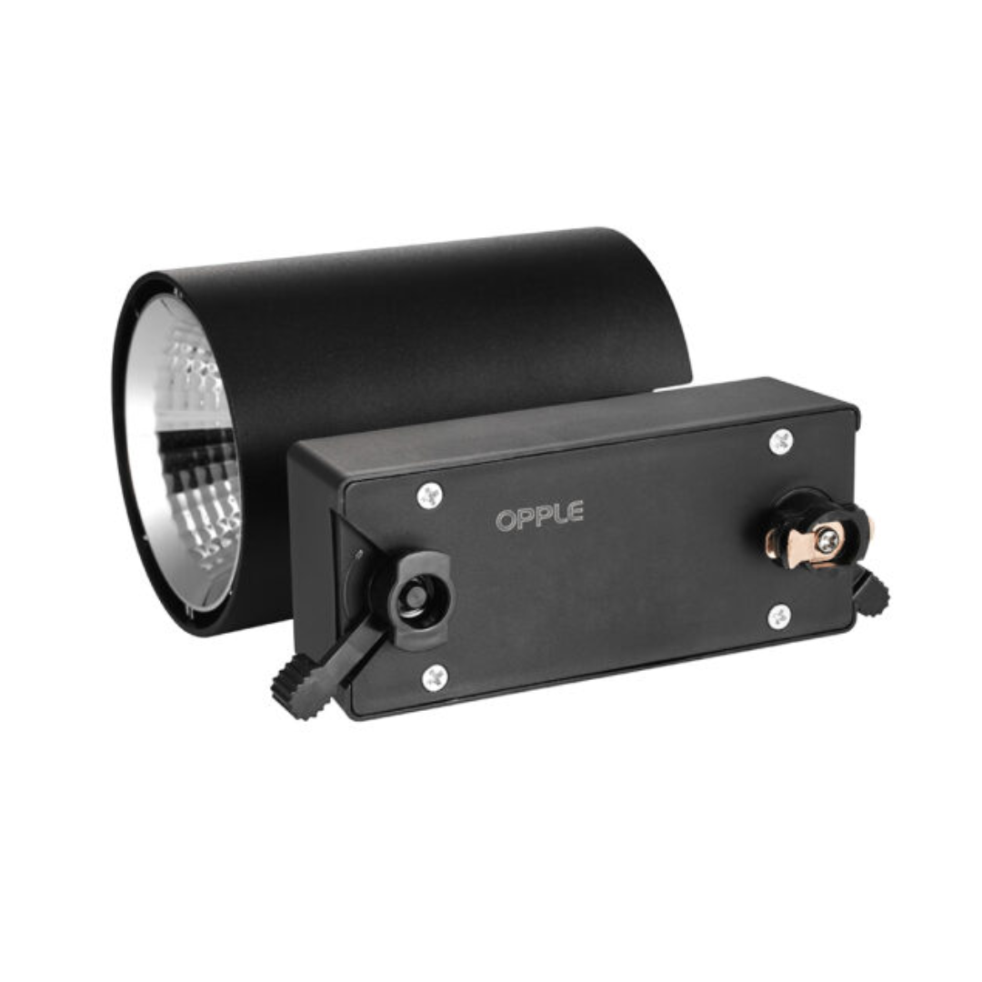 Opple 7W LED Track Spotlight Warm White 3000K Surface Mounted Black Finish - Image 2
