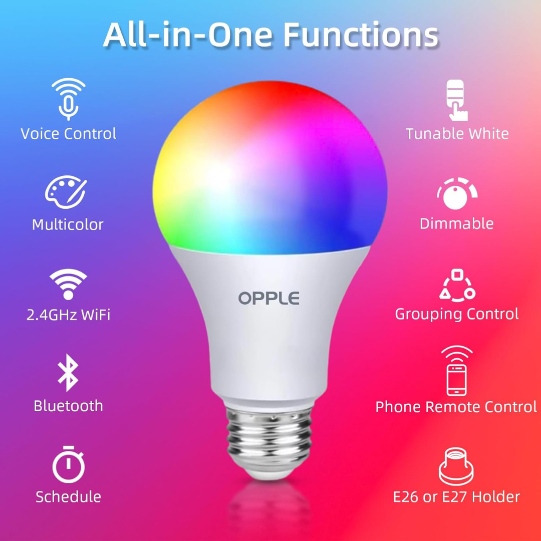 Opple PA Smart LED Bulb 9W E27 Base Wi-Fi Enabled Smart Control - Image 2