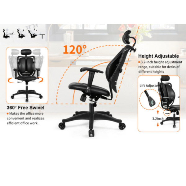 Ortho-Aid Ergonomic Office Chair Office - Image 3