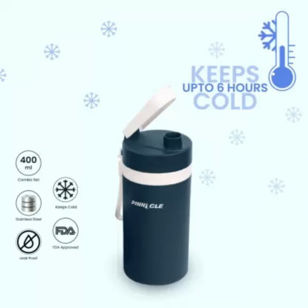 Pinnacle 600ml Lunch Box-400ml Thermo Bottle Combo-Leak Proof PX-1104 - Image 5