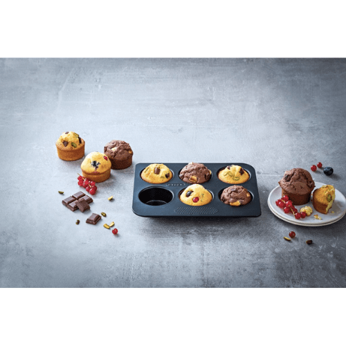Pyrex Magic Muffin Tray, Black Cup MG06BU6