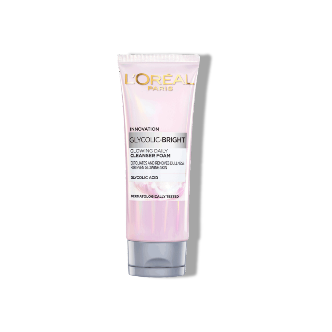 L’oreal Glycolic Bright Face Cleanser Foam 100ML