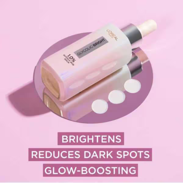 L’oreal Glycolic Bright Instant Glowing Serum 30ml - Image 2