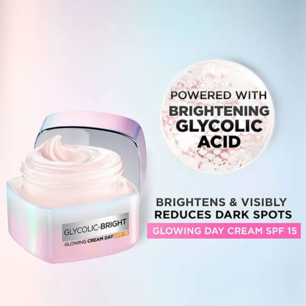 L’ORÉAL Paris Glycolic Bright Glowing Cream Day SPF 25 50ML– 50ml - Image 6