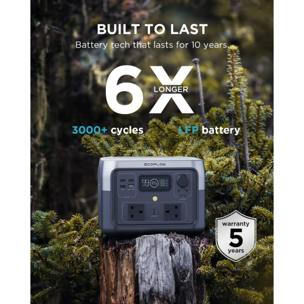 ECOFLOW Portable Power Station RIVER 2 MAX,(500W, 512Wh) – ZMR610-B-UK - Image 4