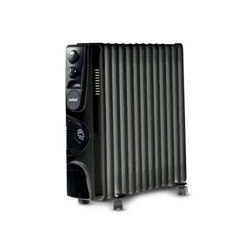 Sanford 2900W 13-Fin Oil Filled Radiator Heater with Turbo Fan Black SF1212OH