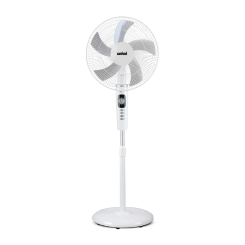 SANFORD 16-Inch Heavy-Duty Stand Fan SF938SFN White