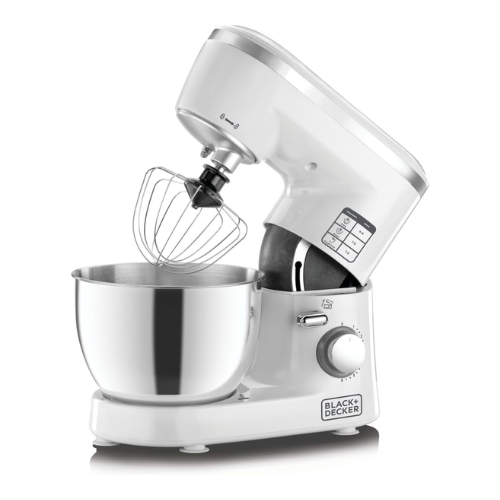 Black+Decker 1000W 4L Bowl And Stand Mixer - SM1000-B5