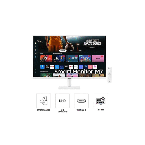 Samsung M7 2024 Smart Monitor32" VA 4K UHD M70D Smart Screen - Image 5