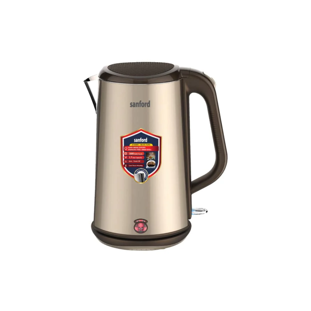 Sanford 1.7L Electric Kettle with 1800W Power & Triple-Layer Cool-Touch Body SF1868EK