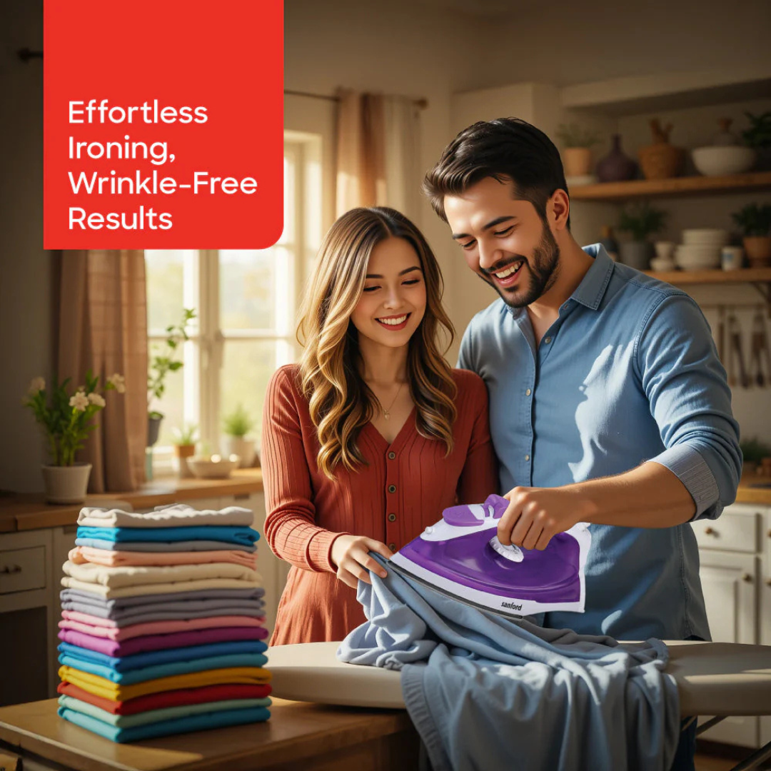 Sanford 2200W Steam Iron with Ceramic Coating and Self Cleaning SF48SI - Image 2