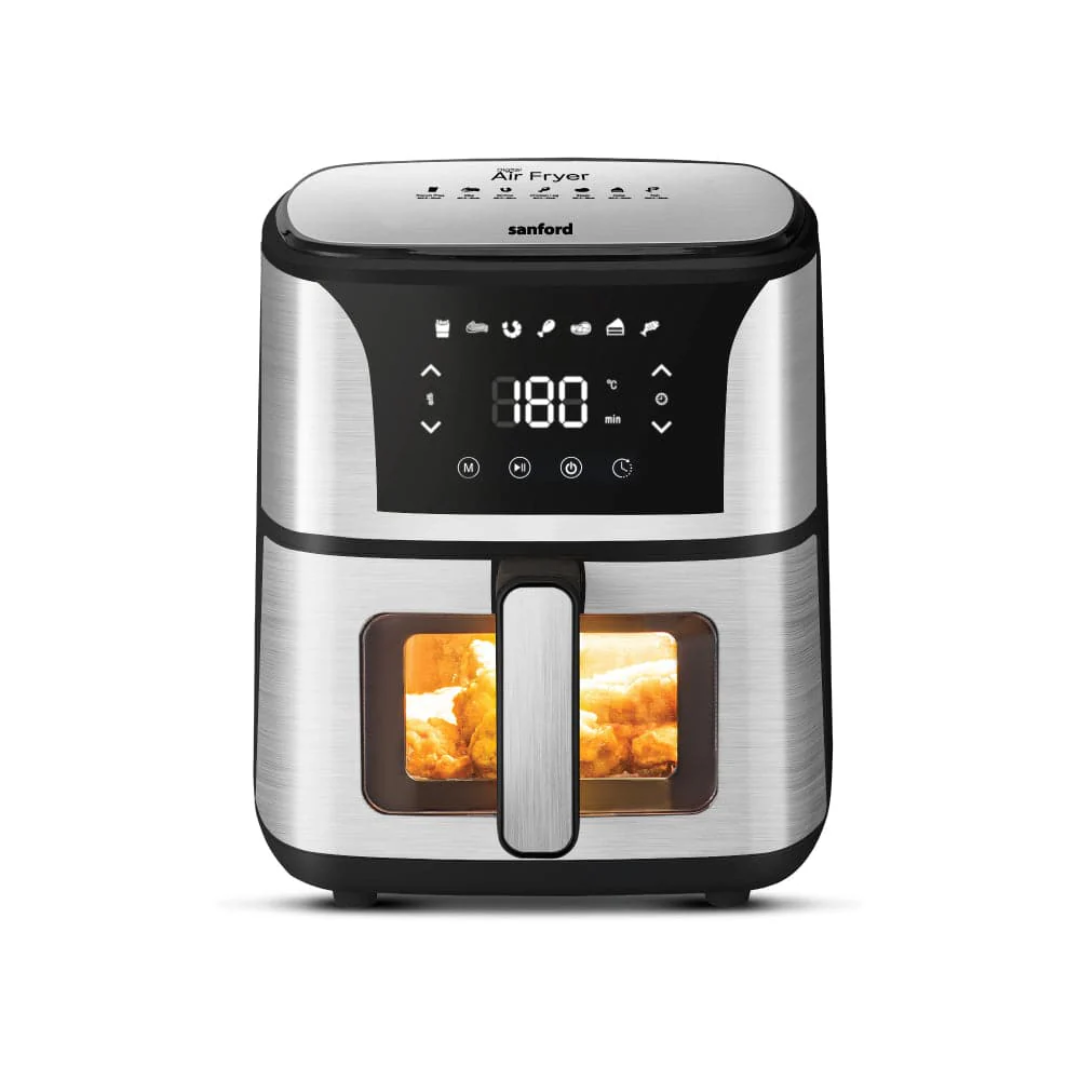 Sanford 5.5L Digital Air Fryer with Cooking Window and LED Display SF2450AF