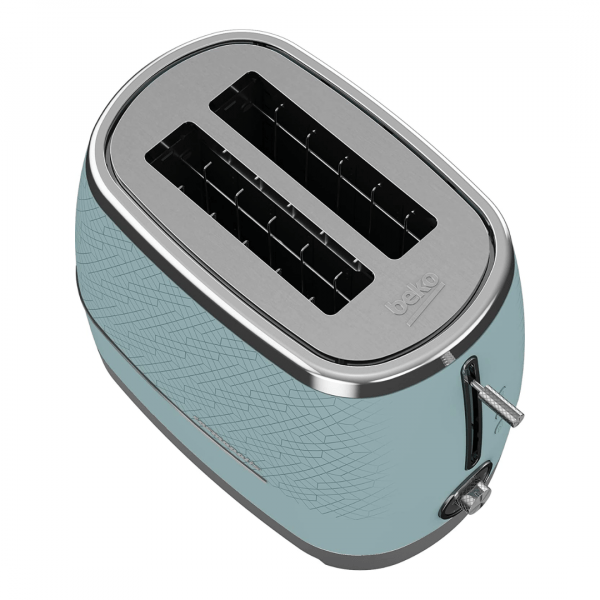 Beko Cosmopolis Toaster Retro Design TAM8202T, Extra Wide Slot 2-Slice Toaster , Includes Defrost, Reheat & Cancel Functions - Image 2