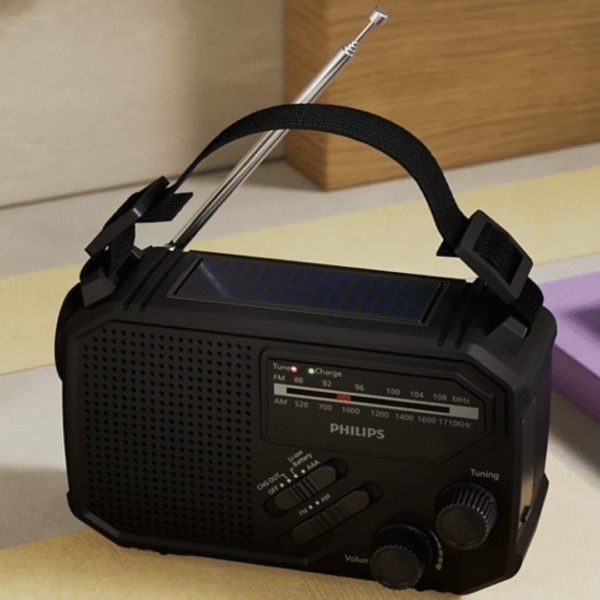 Philips Portable Radio with Torch and Hand Crank Charger TAR1609/00 - Image 8