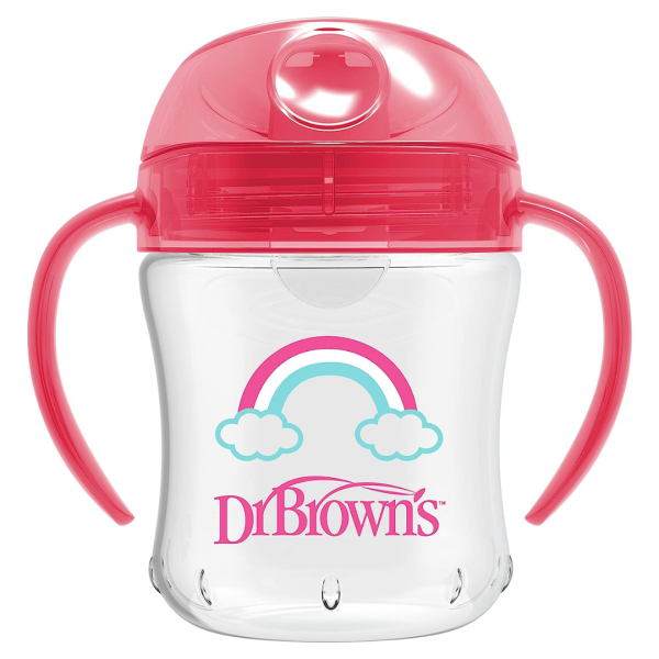 Dr. Brown's Soft Spout Toddler Cup with Handles, Pink-TC61003 - Image 2