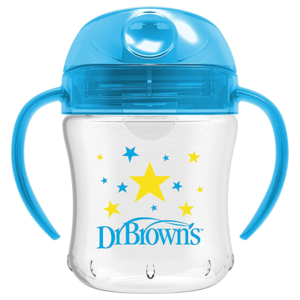 Dr. Brown's Soft Spout Toddler Cup with Handles, Blue -TC61001 - Image 2