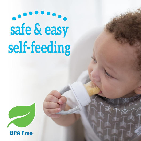 Dr. Brown's Silicone Feeder Designed to Nourish, Fresh Firsts Silicone Feeder, Mint-TF006 - Image 4