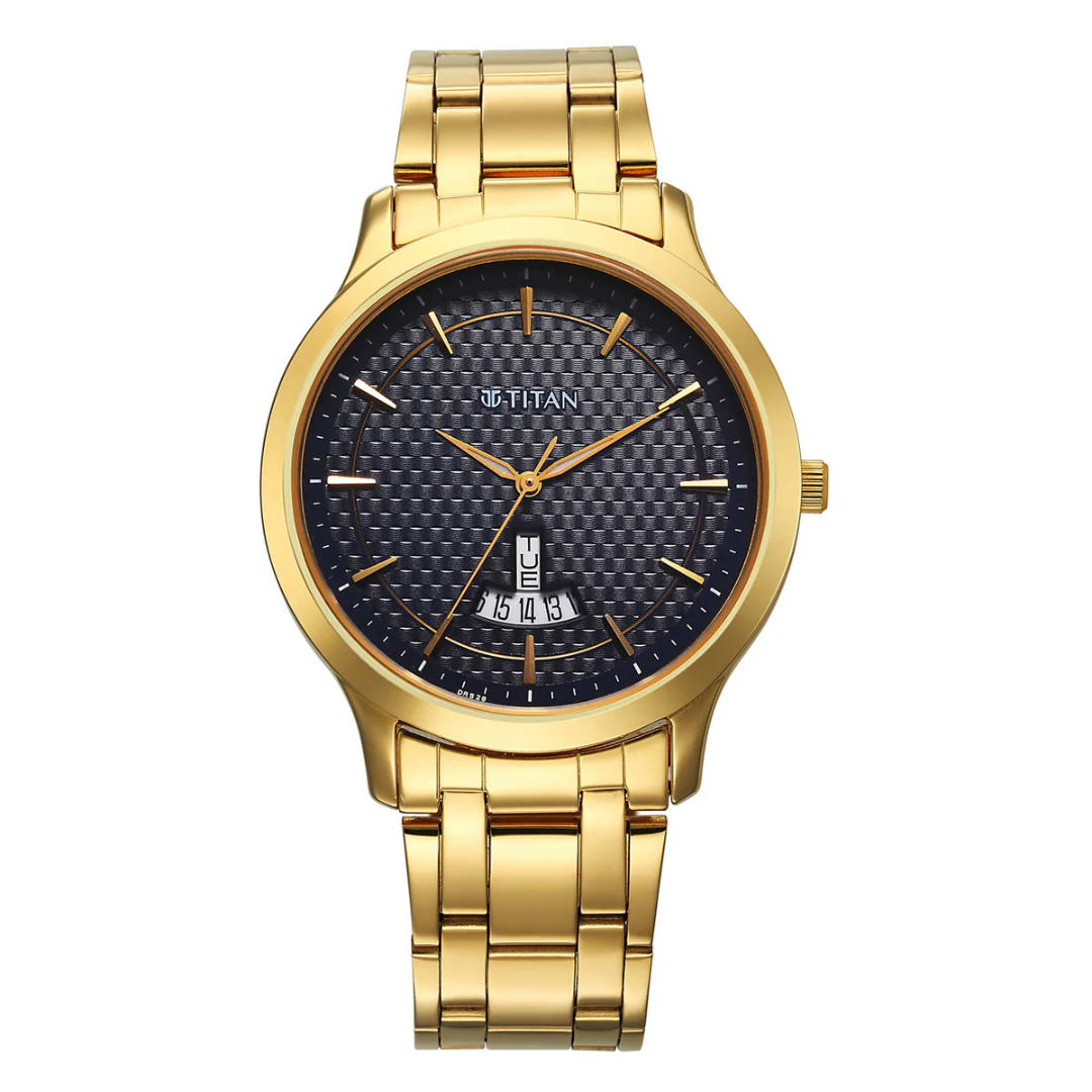 Titan Blue Dial Analog Watch for Men