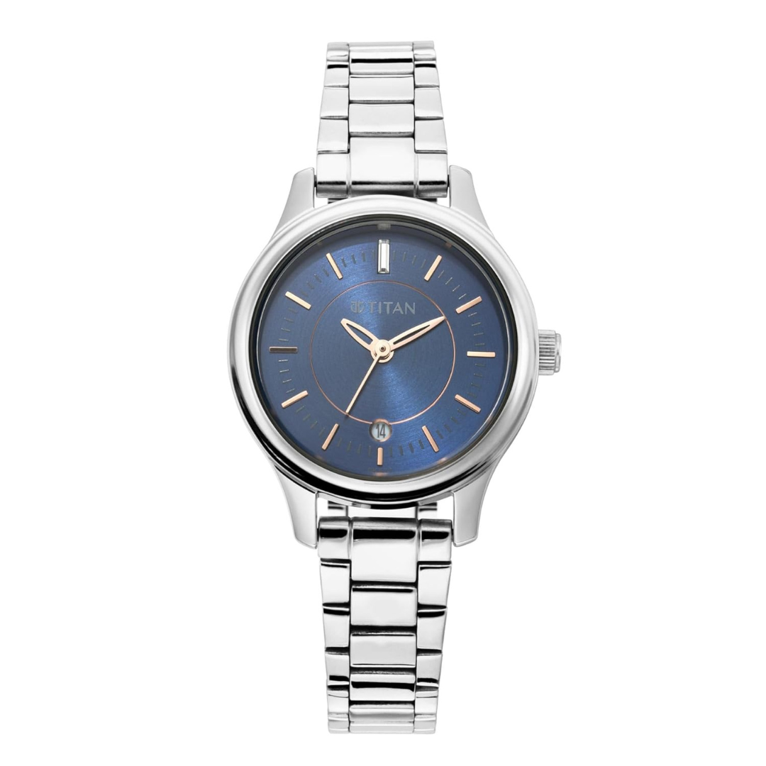 Titan Blue Dial Analog Watch for Women