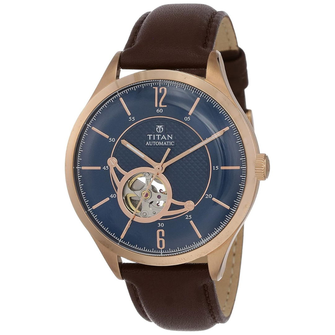 Titan Blue Dial Automatic Watch for Men