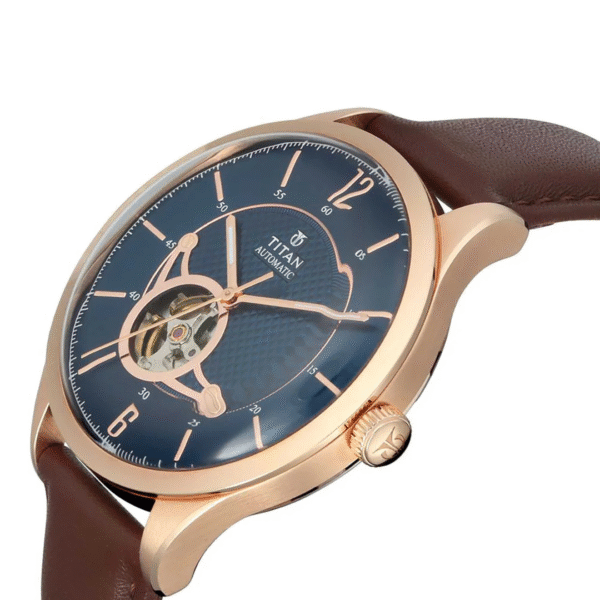 Titan Blue Dial Automatic Watch for Men - Image 2