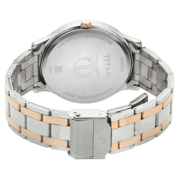 Titan Blue Dial Stainless Steel Strap Watch for Men - Image 4