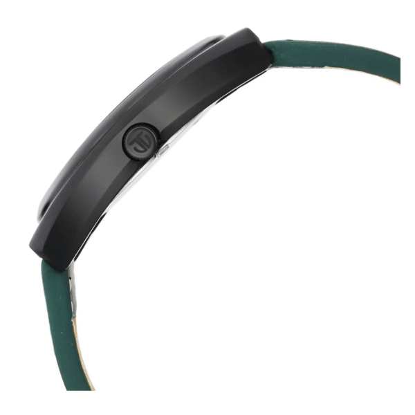 Titan Bolt Green Dial Dark Green Leather Strap Watch - Image 3