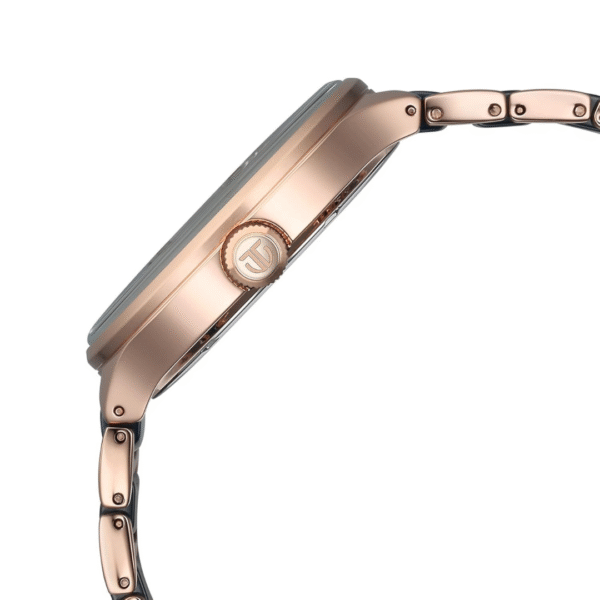 Titan Ceramic Fusion 2.0 Rose Gold & Blue Dial Watch for Men - Image 3