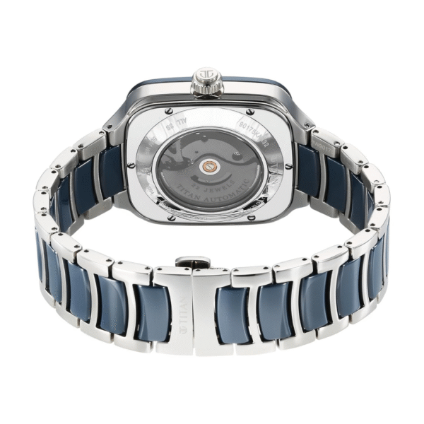 Titan Ceramic Fusion Skeleton Automatic Rich Blue Dial Watch for Men - Image 4