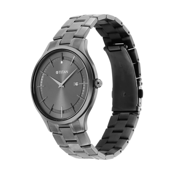 Titan Classique Slimline Anthracite Dial Watch for Men - Image 2