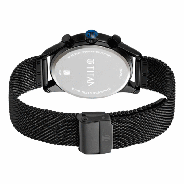Titan ELMNT Midnight Blue Dial Stainless Steel Watch for Men - Image 4