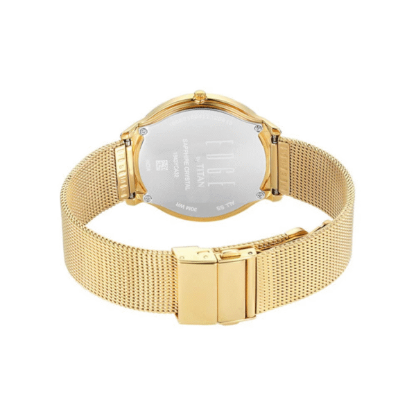 Titan Edge Baseline White Dial Stainless Steel Strap Watch - Image 5