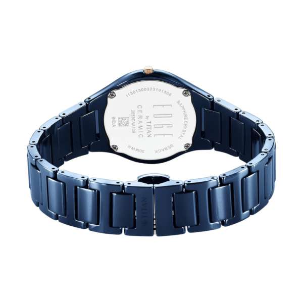 Titan Edge Ceramic Blue Dial Analog Ceramic Strap Watch for Women - Image 5