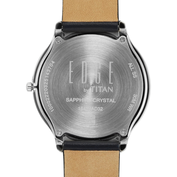 Titan Edge Murals Quartz Analog Blue Dial Blue Leather Strap Watch For Men - Image 5