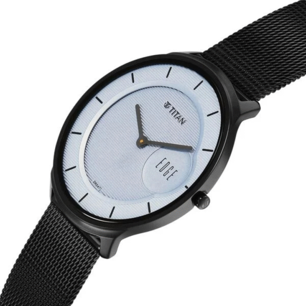 Titan Edge Murals Quartz Analog Grey Dial Stainless Steel Strap Watch For Men - Image 3